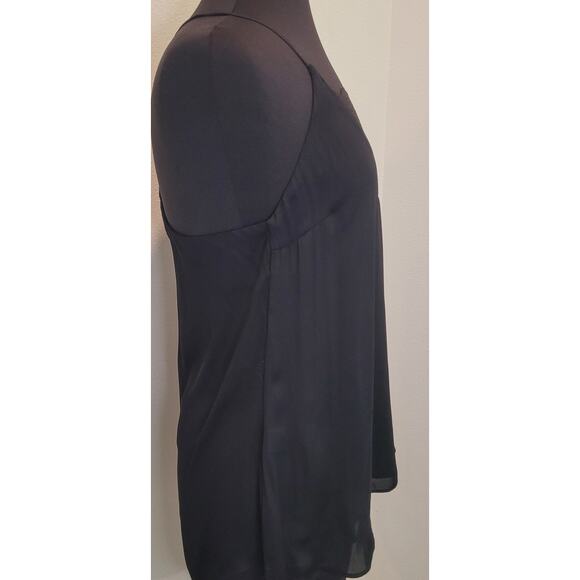 Karina Grimaldi Regatta Black Lace Trim Tank Top Medium - Picture 4 of 8